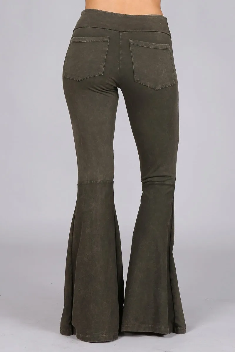 •FARRAH• cotton blend bell bottoms