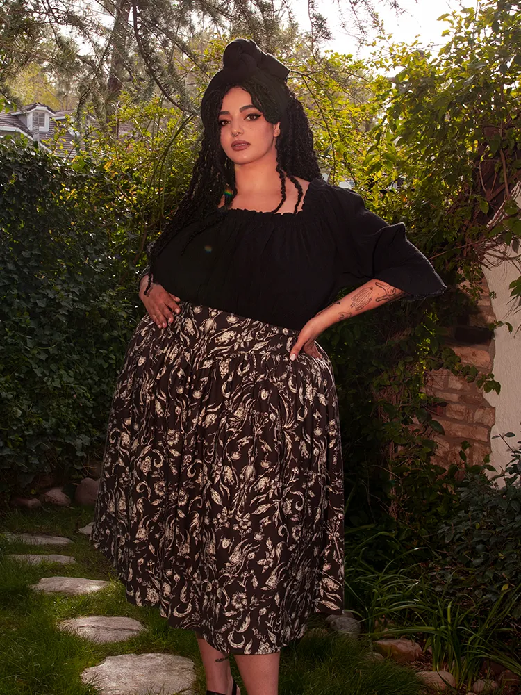 FINAL SALE - Ritual Peasant Top in Black