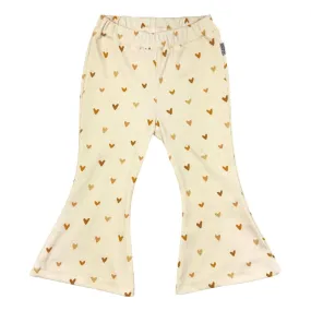 Flared Pants Rib Hearts