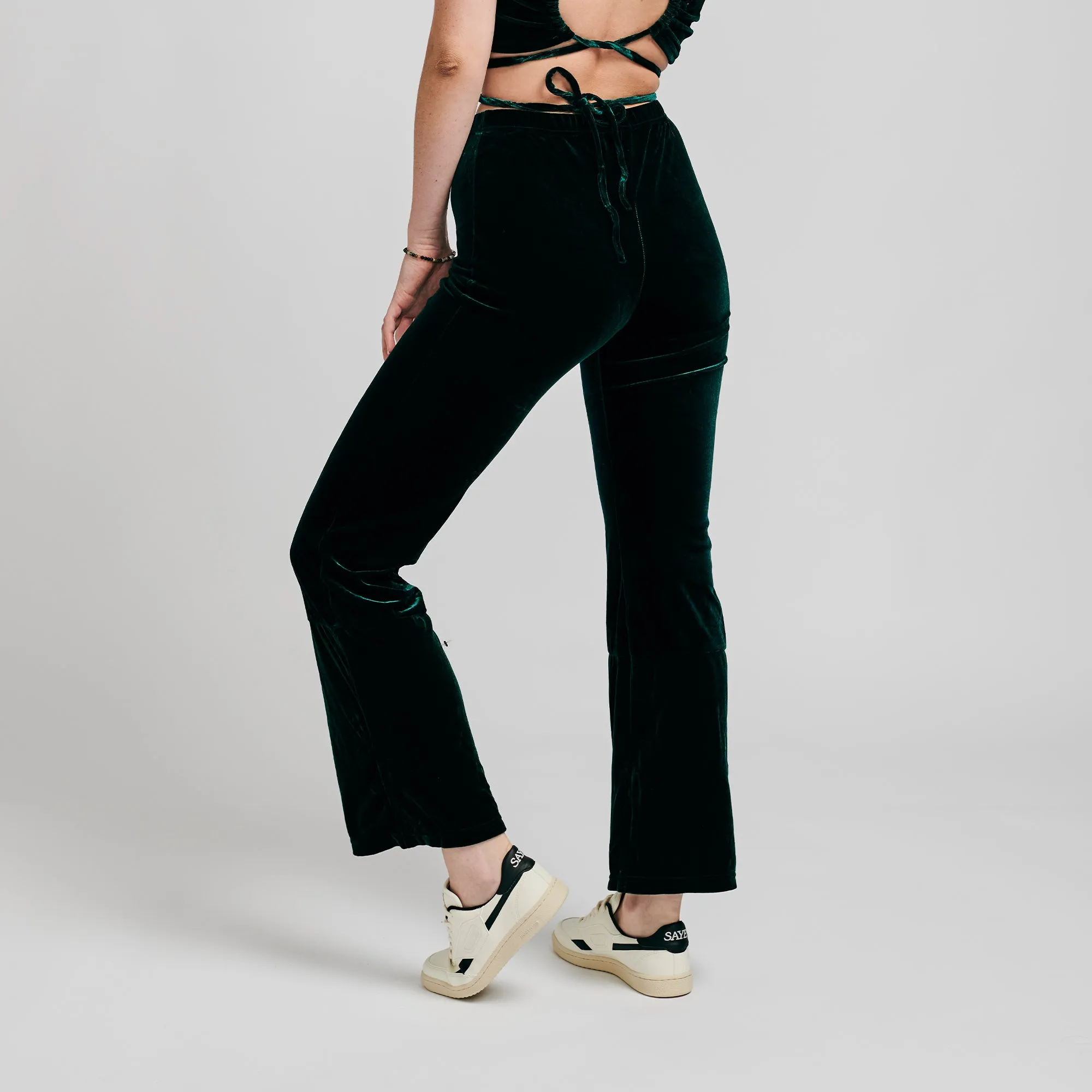 Flared Velvet Pants