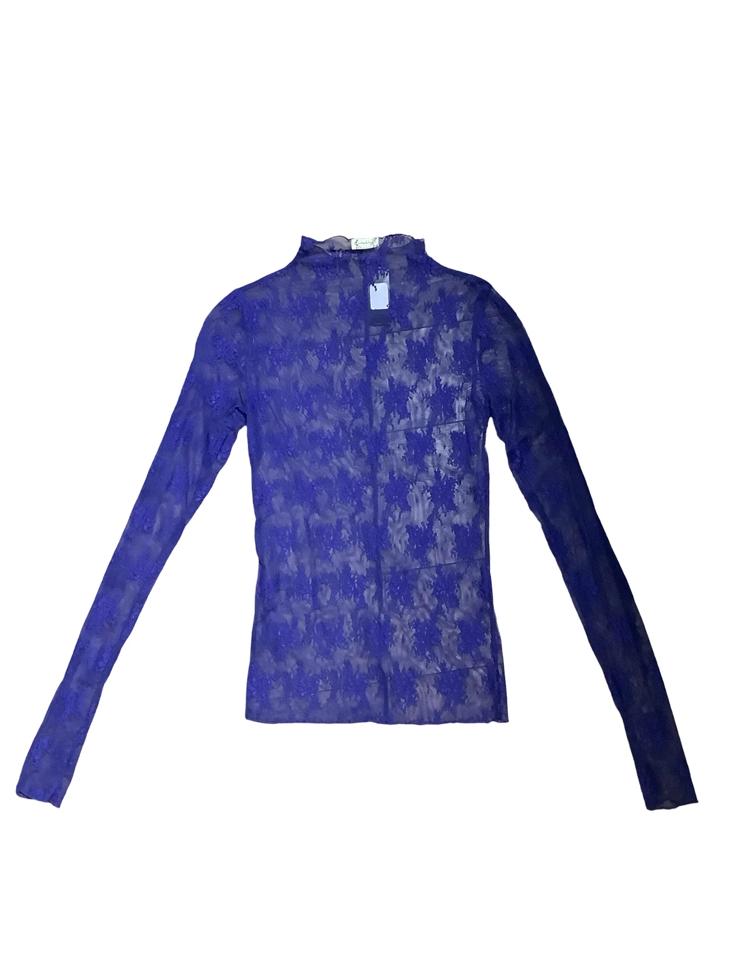 Free People Intimately Lace Pattern Top Black Size: M