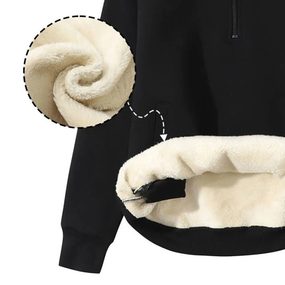 Fucketh Around and Findeth Out Stand Collar Zip Fleece Sweatshirt