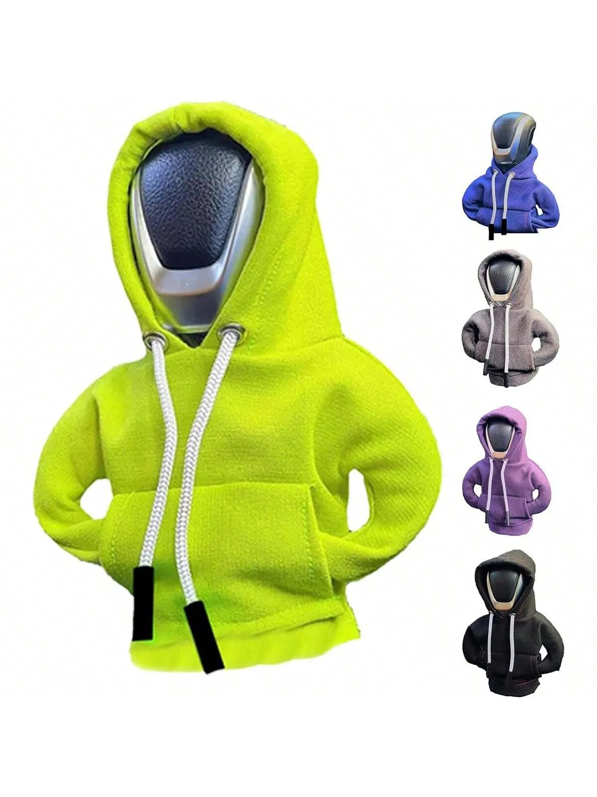Gear Shift Hoodie , Funny Hoodie Car Gear Shift Cover, Winter Warm Car Shifter Hoodie Cover