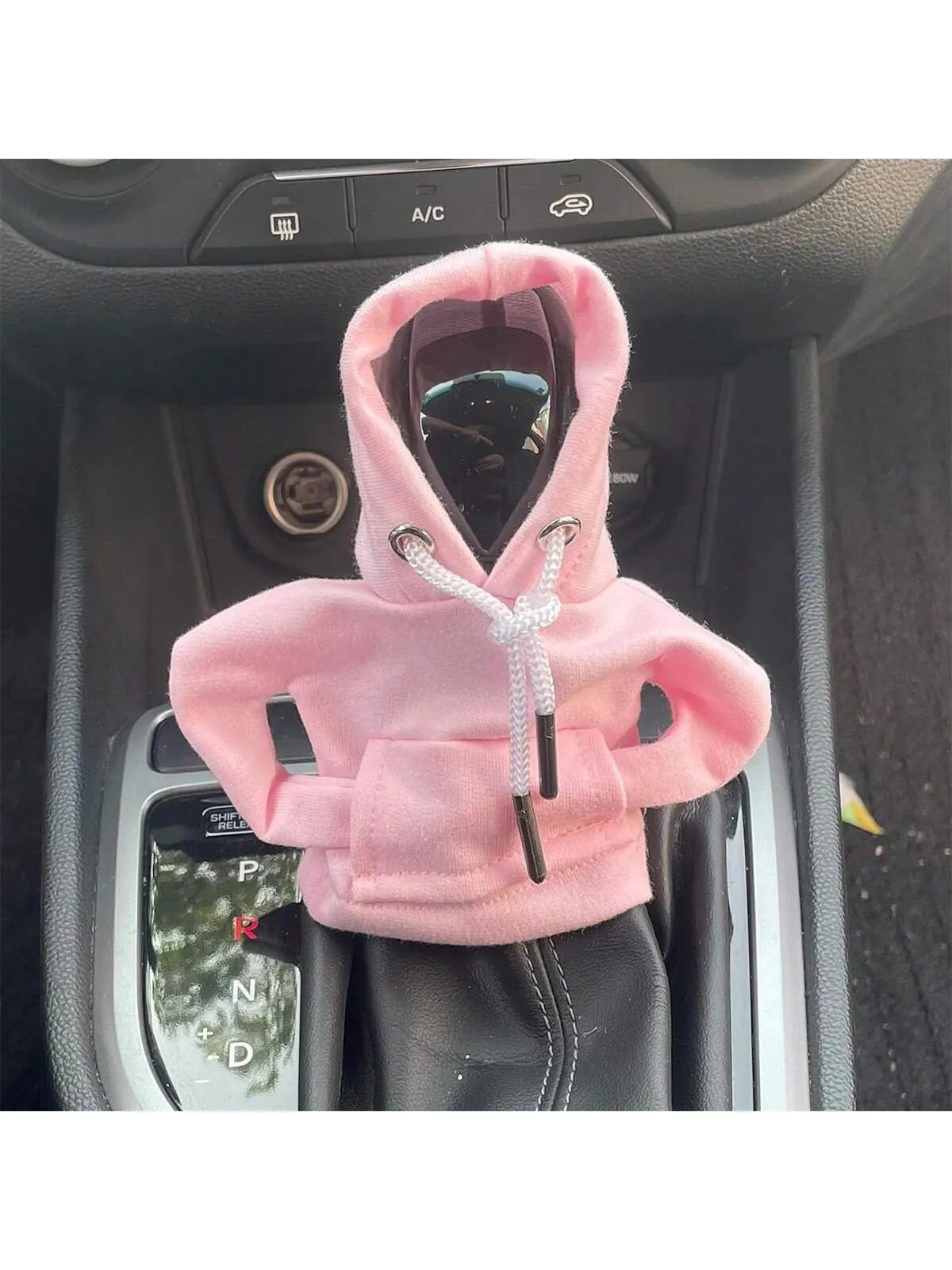 Gear Shift Hoodie , Funny Hoodie Car Gear Shift Cover, Winter Warm Car Shifter Hoodie Cover