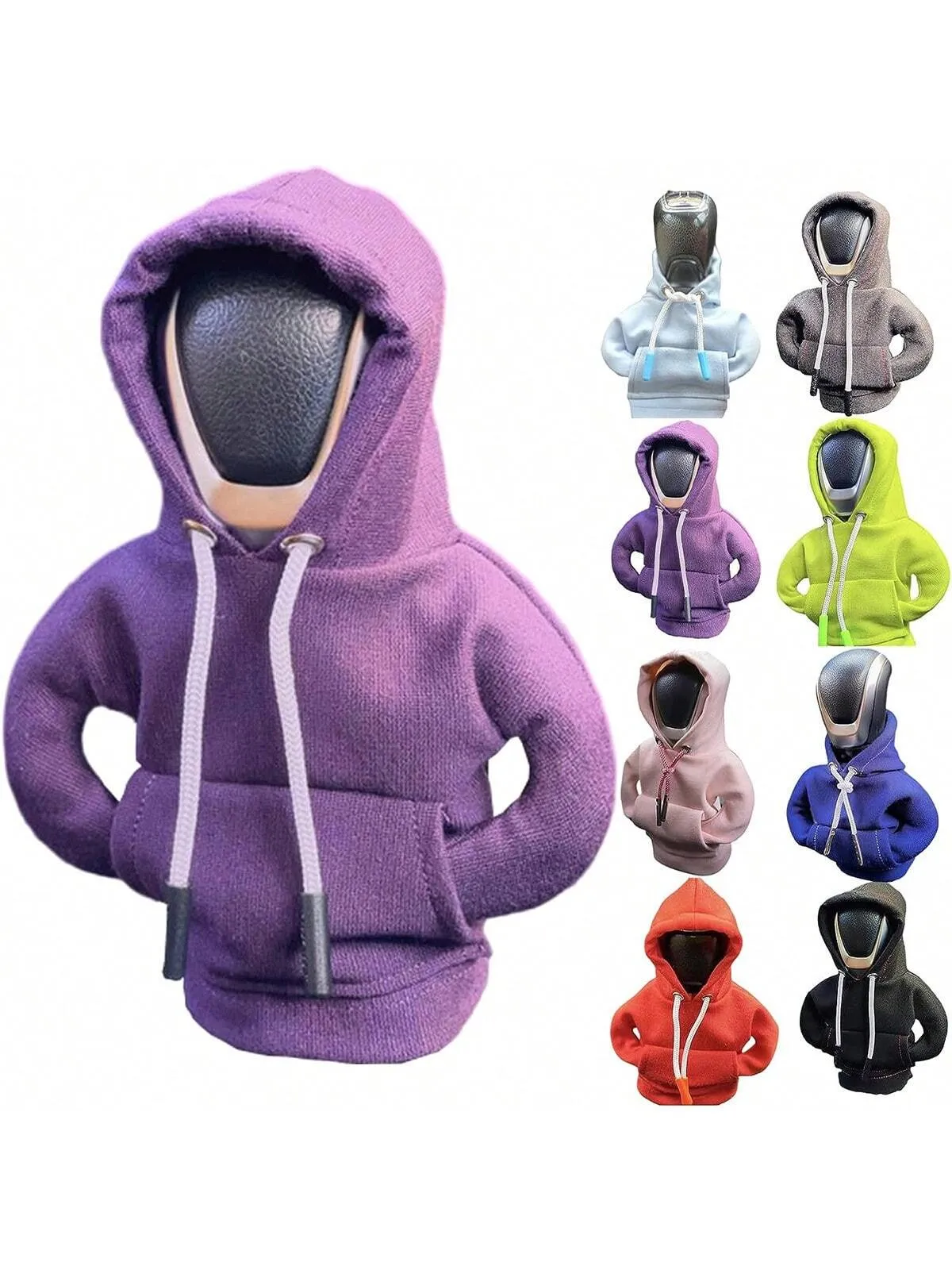 Gear Shift Hoodie , Funny Hoodie Car Gear Shift Cover, Winter Warm Car Shifter Hoodie Cover