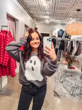 Ghostly Vibes Handmade Crew Neck Sweatshirt