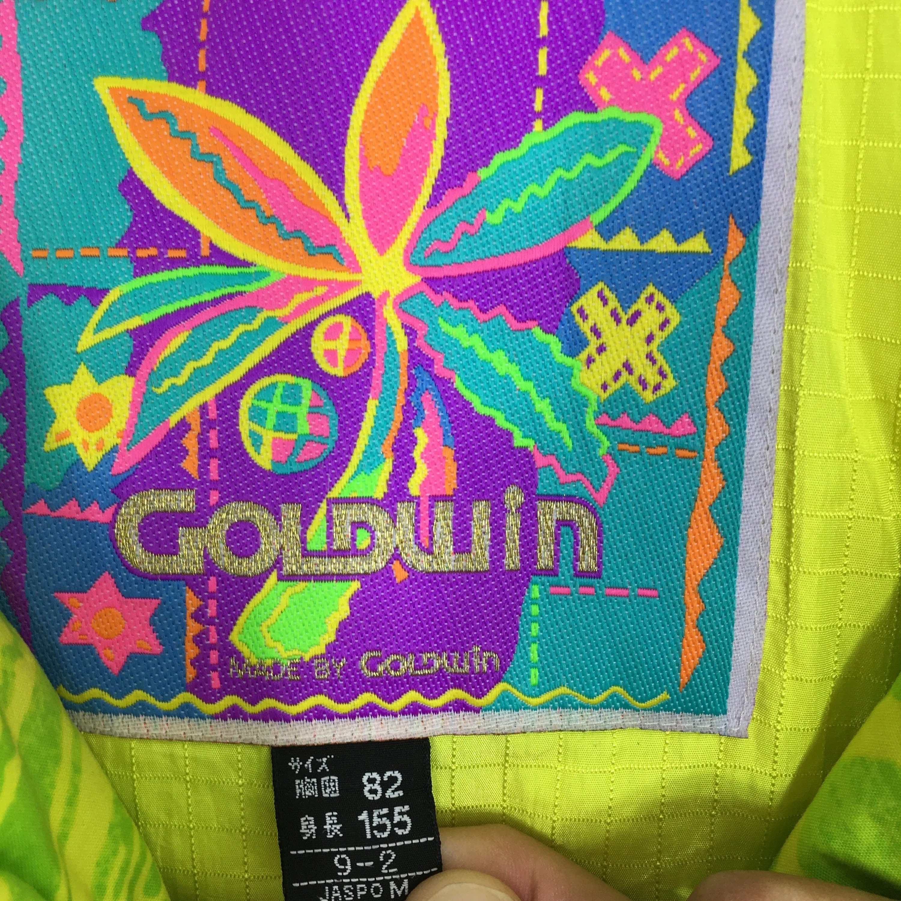Goldwin Multicolor Pop Art Bomber Ski Wear Jacket