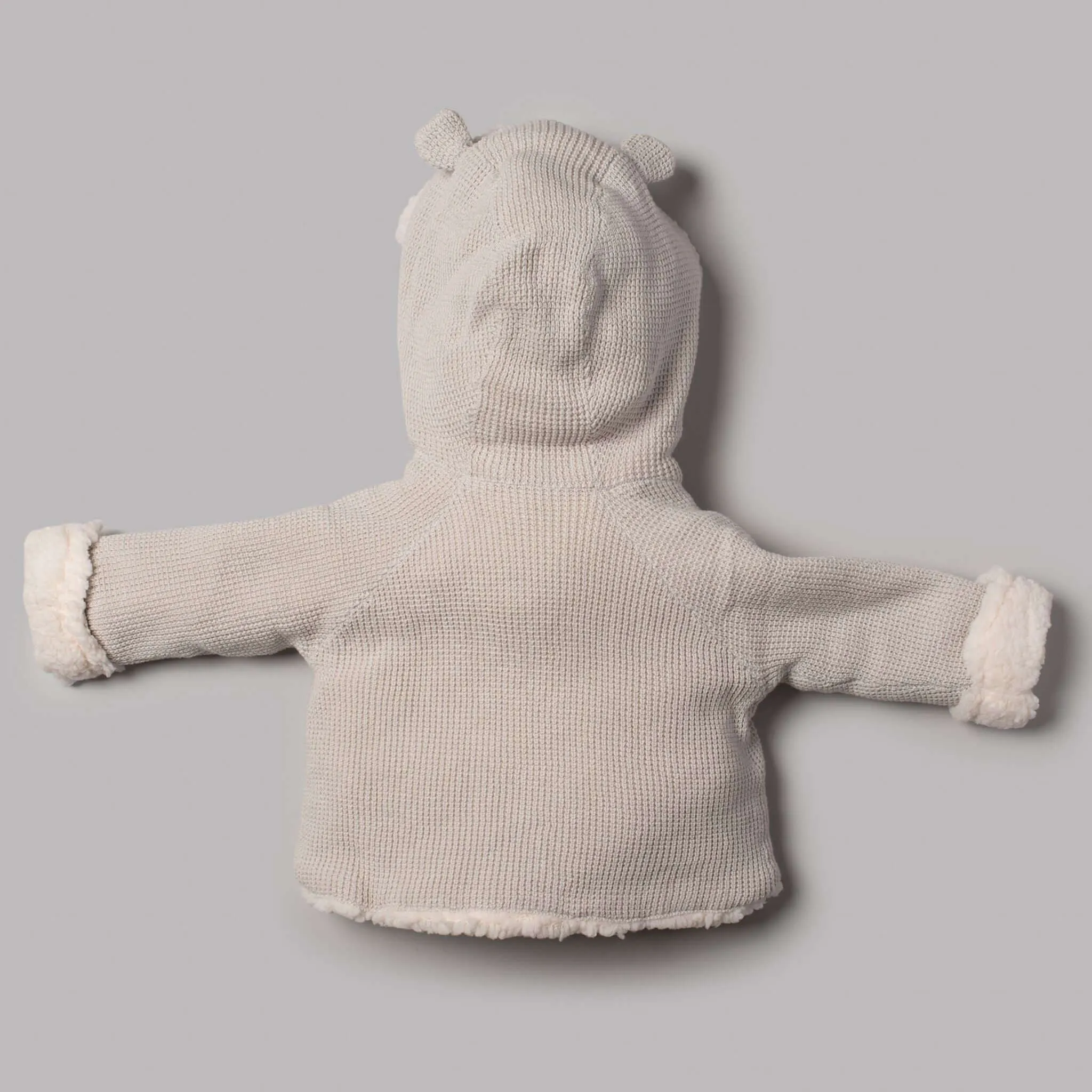 Grey Sherpa Linned Hooded Jacket