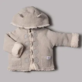 Grey Sherpa Linned Hooded Jacket