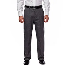Haggar Mens Classic fit Dress Pants 40 / 29 Charcoal Grey Solid Stretch
