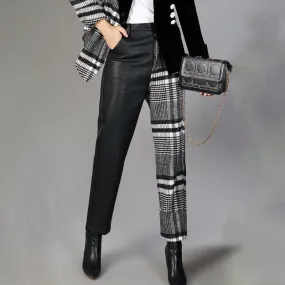 Half Check Pants