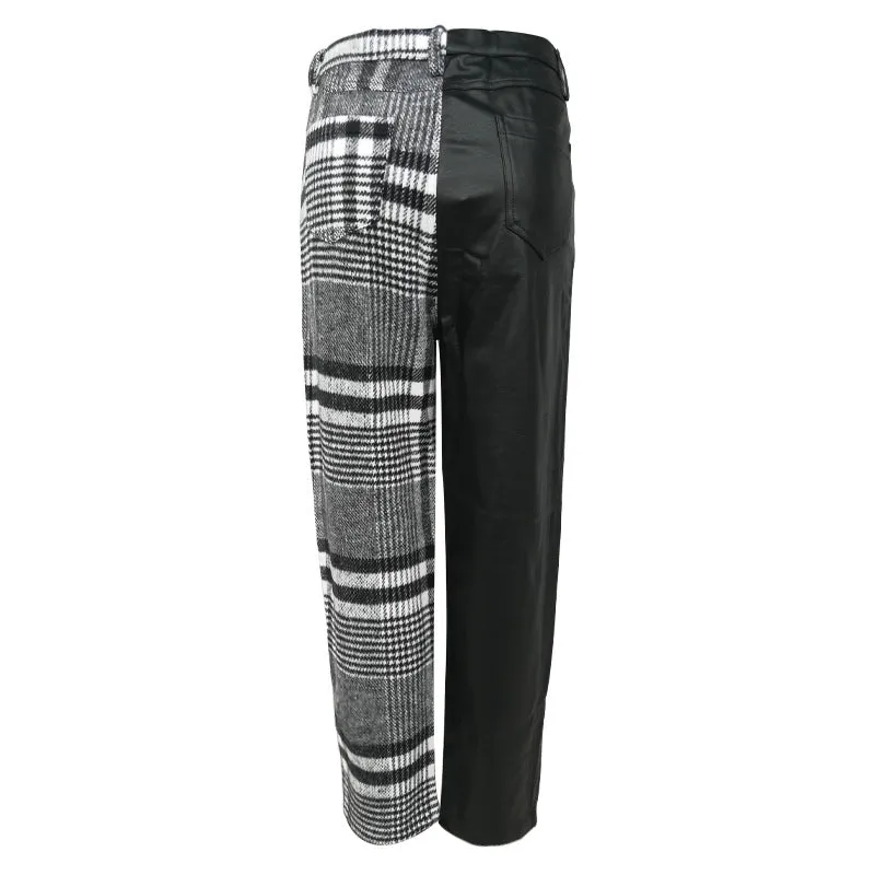 Half Check Pants