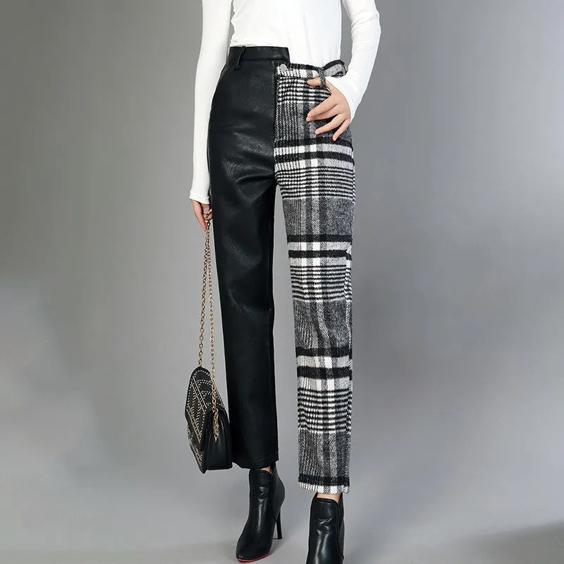 Half Check Pants