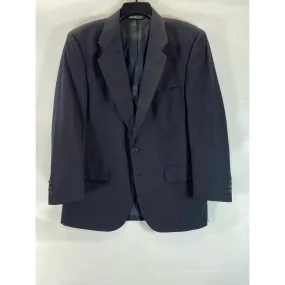 HALSTON Today's Man Men's Navy Pure Wool Vintage Two-Button Blazer SZ 40R