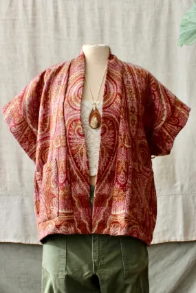 HF159 The Highlands Foundry Wool Paisley Haori Vest
