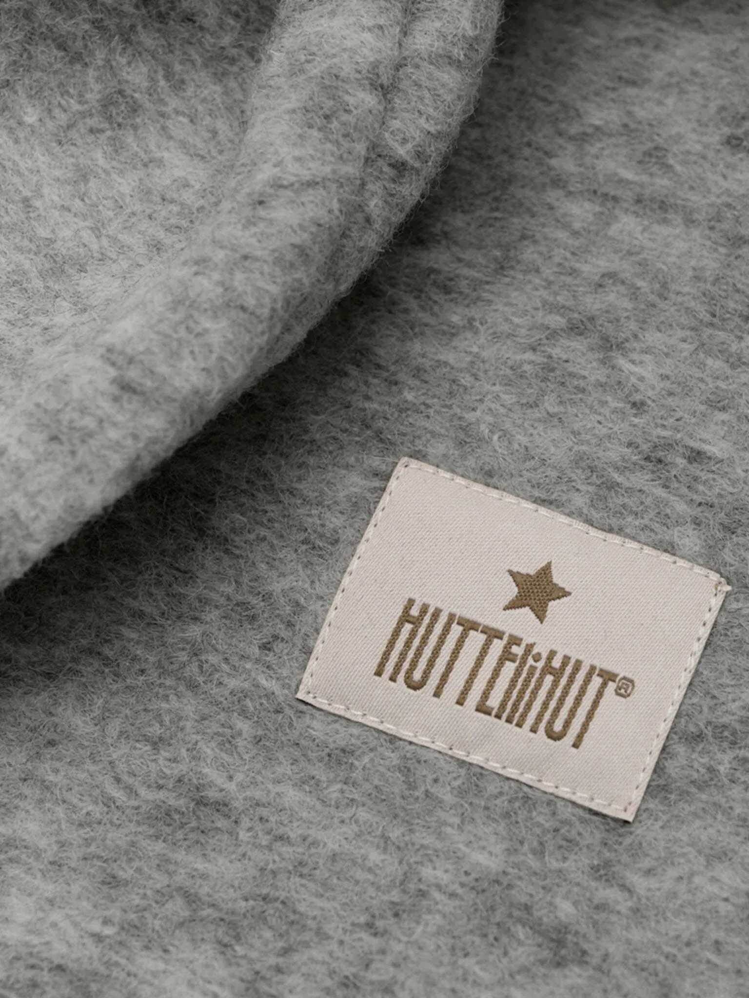 Huttelihut - Balaclava Ears Wool - Medium Grey Melange