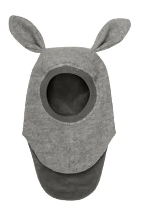 Huttelihut - Balaclava Ears Wool - Medium Grey Melange