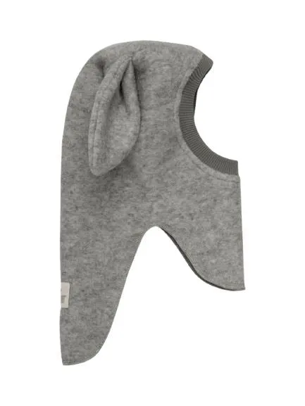 Huttelihut - Balaclava Ears Wool - Medium Grey Melange