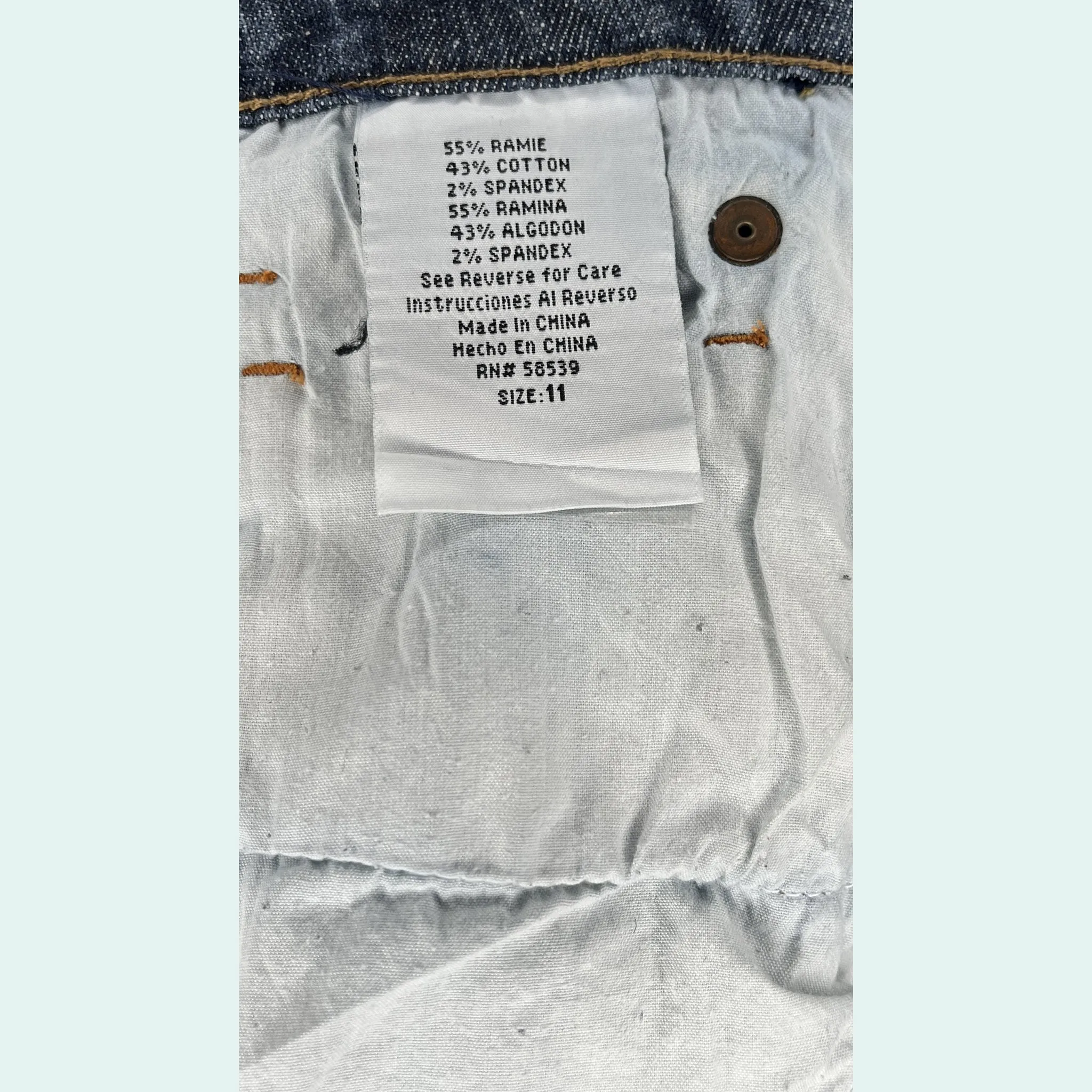 Indigo Royalty Denim Jeans Embroidered Pockets  Blue Size 11 SKU 000423-2
