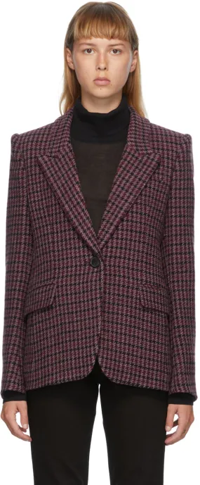 Isabel Marant Etoile Burgundy Kerstin Blazer