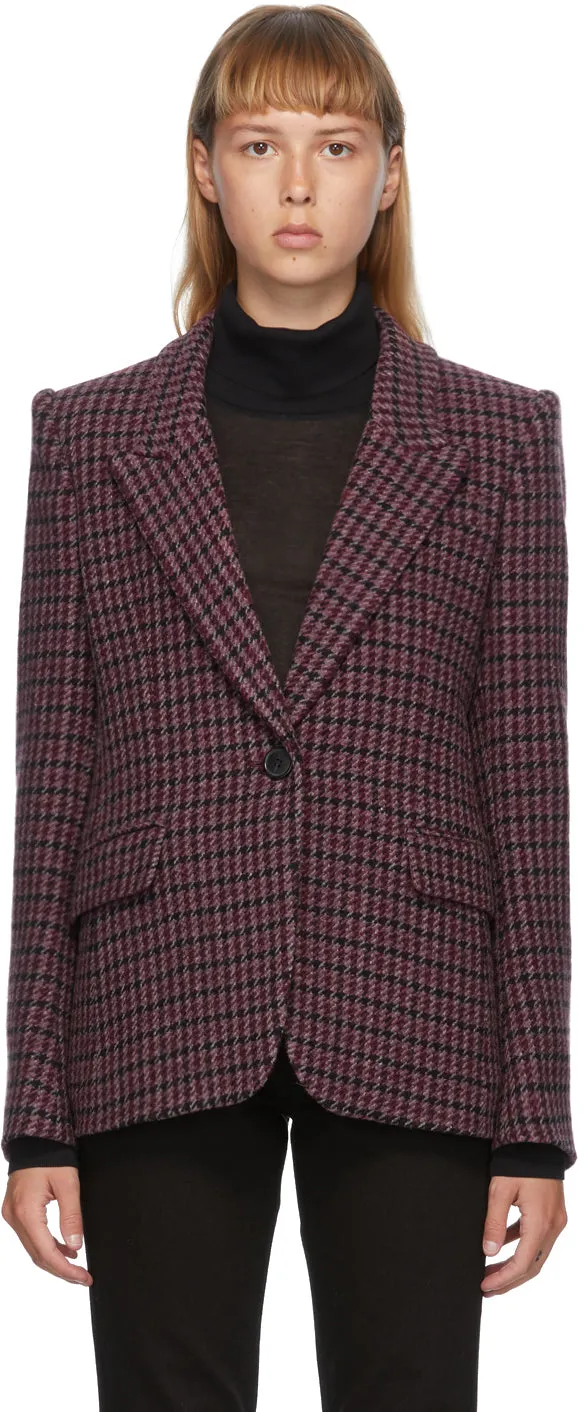 Isabel Marant Etoile Burgundy Kerstin Blazer