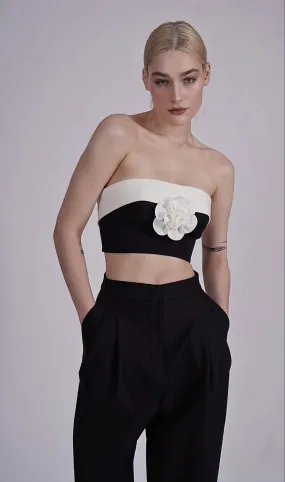 Jasper Top With Flower
