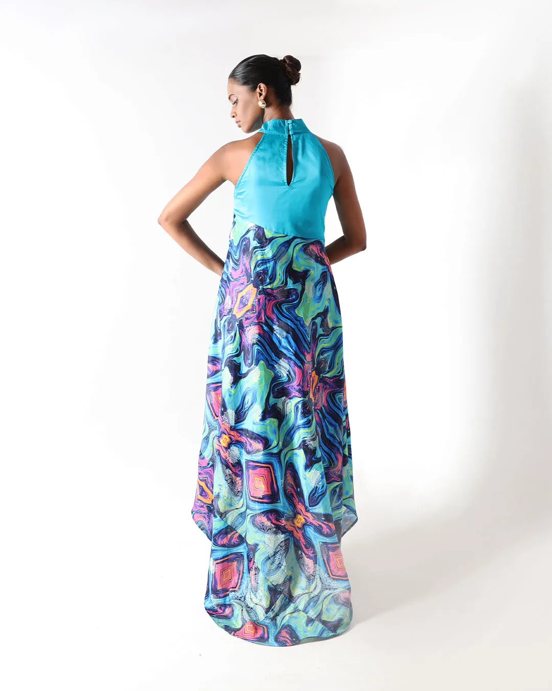 Kai Holographic  Silk Dress RTS