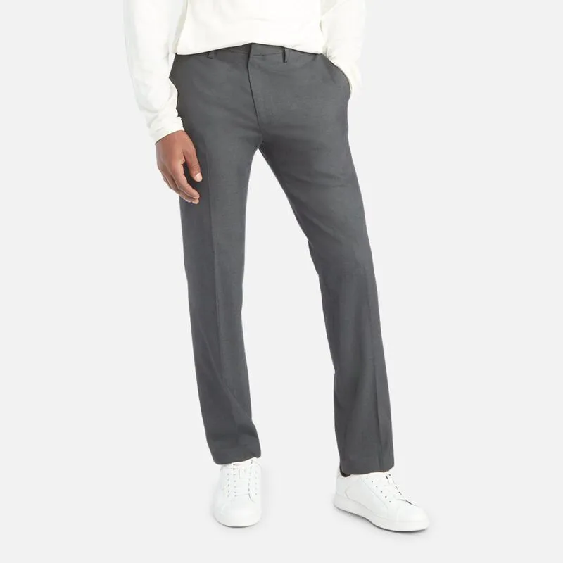 Kenneth Cole Reaction Mens Slim fit Dress Pants 34 / 30 Grey Solid Stretch