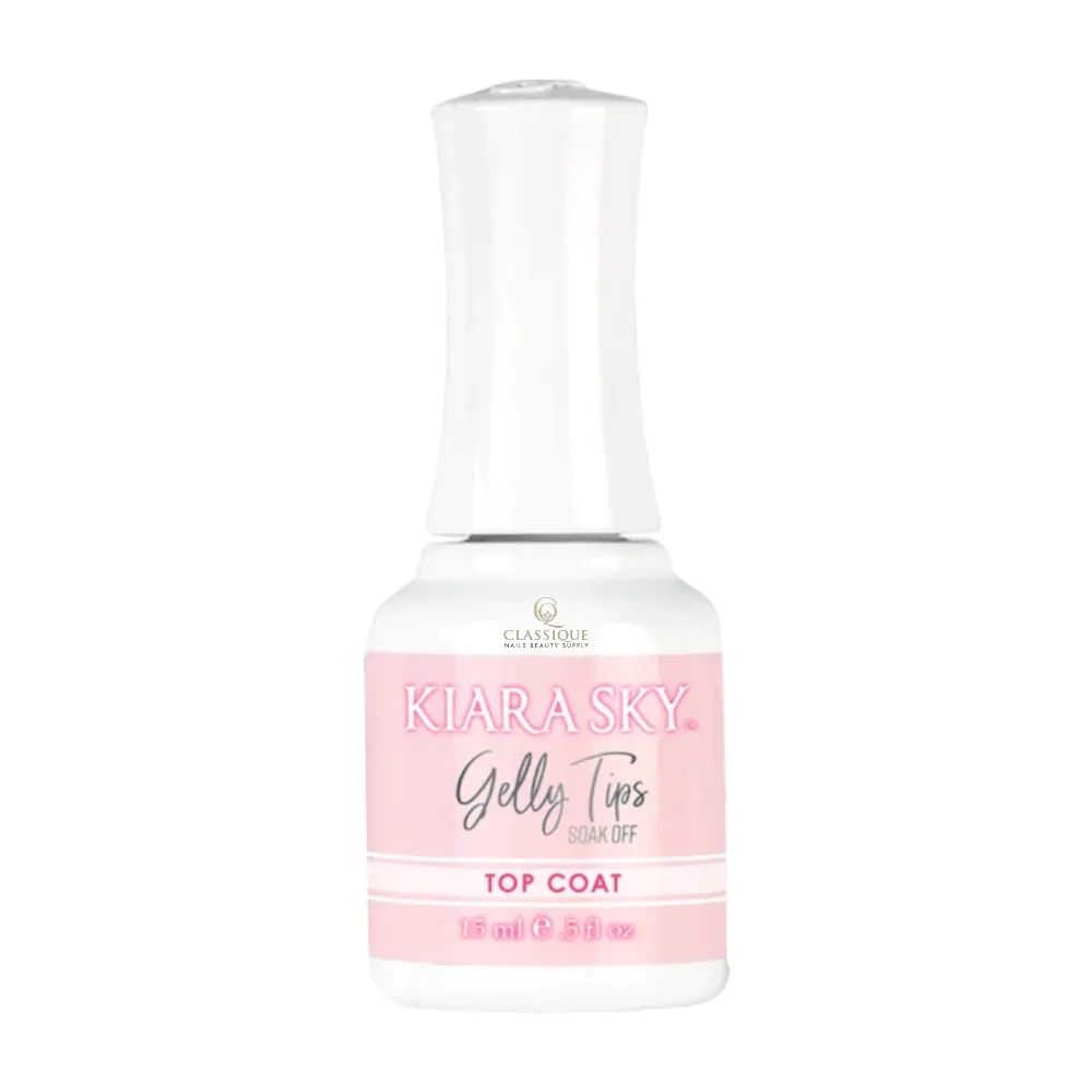 Kiara Sky Soak Off Gel Top Coat - Non-Wipe Gelly Tips #4