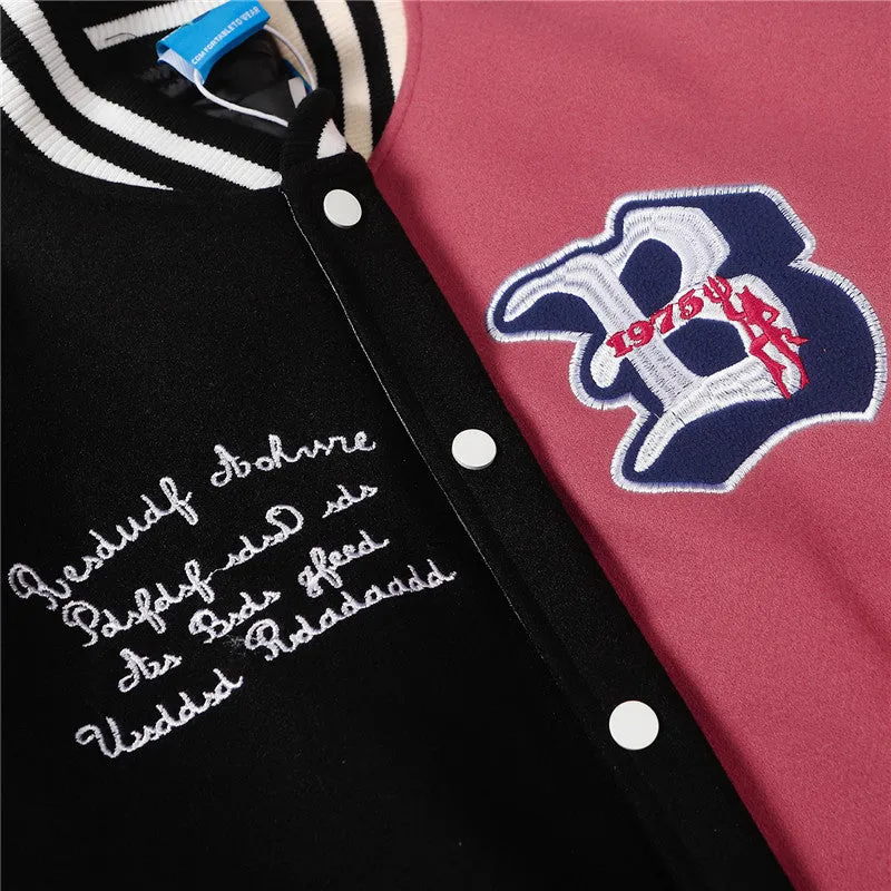 Leather Sleeve Varsity Jacket