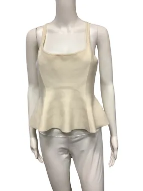 Maeve Anthropologie Top Cream Sleeveless W/Tags Size: Large