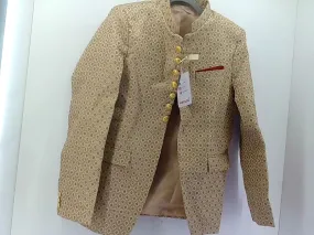 Men's Gold Patterned Blazer Size 36