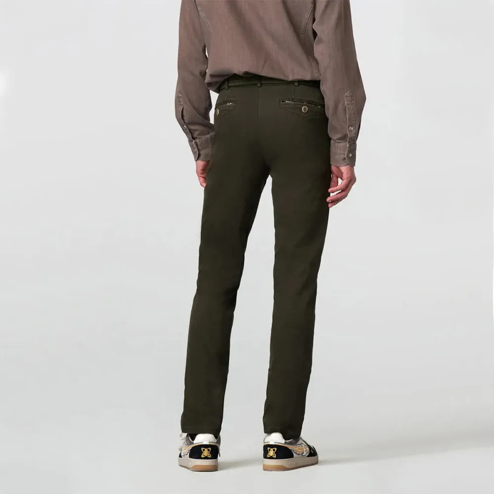 Meyer Fine Micro Chino | Chicago Laurel Green