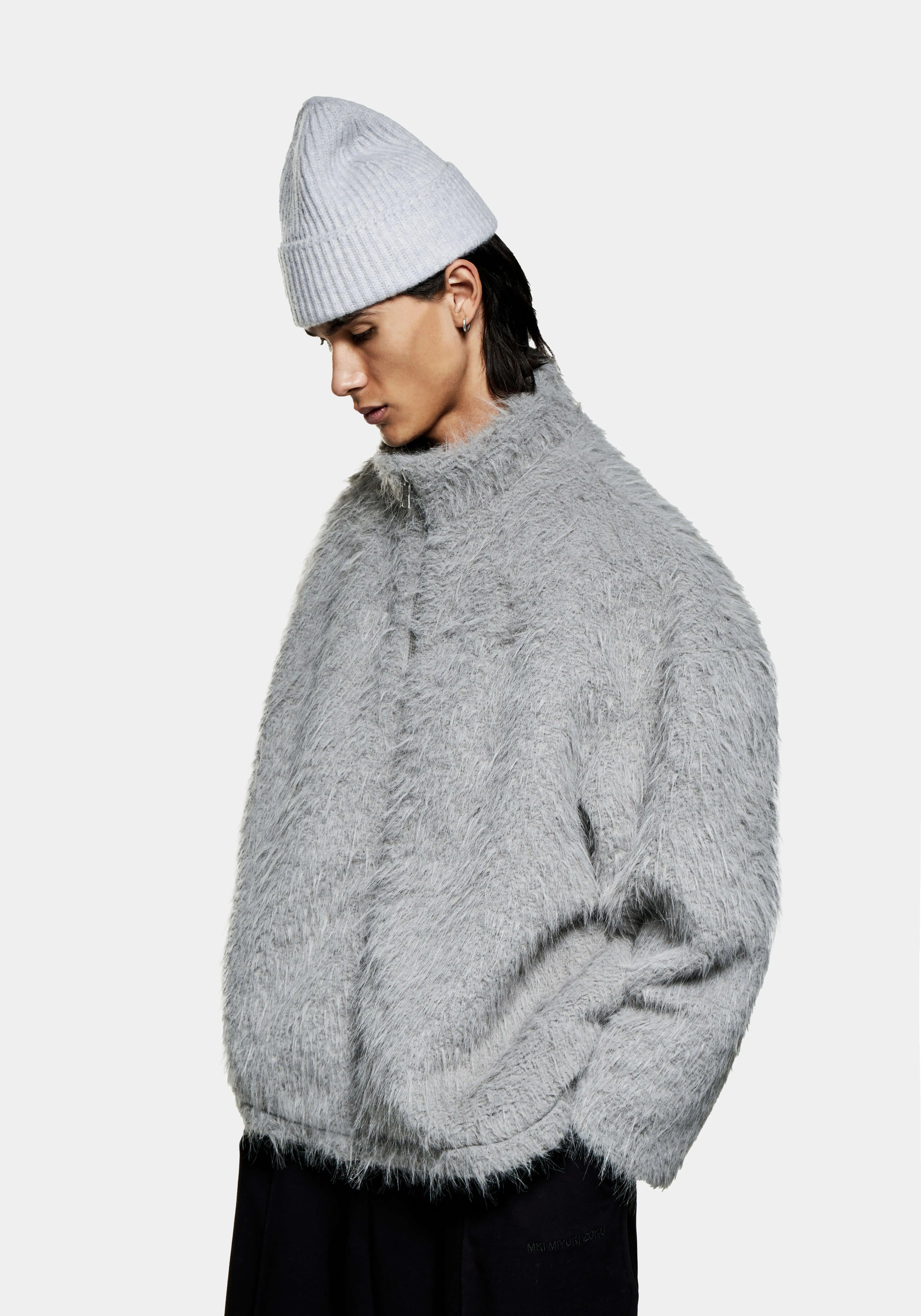 MKI FAUX ALPACA TRACK JACKET