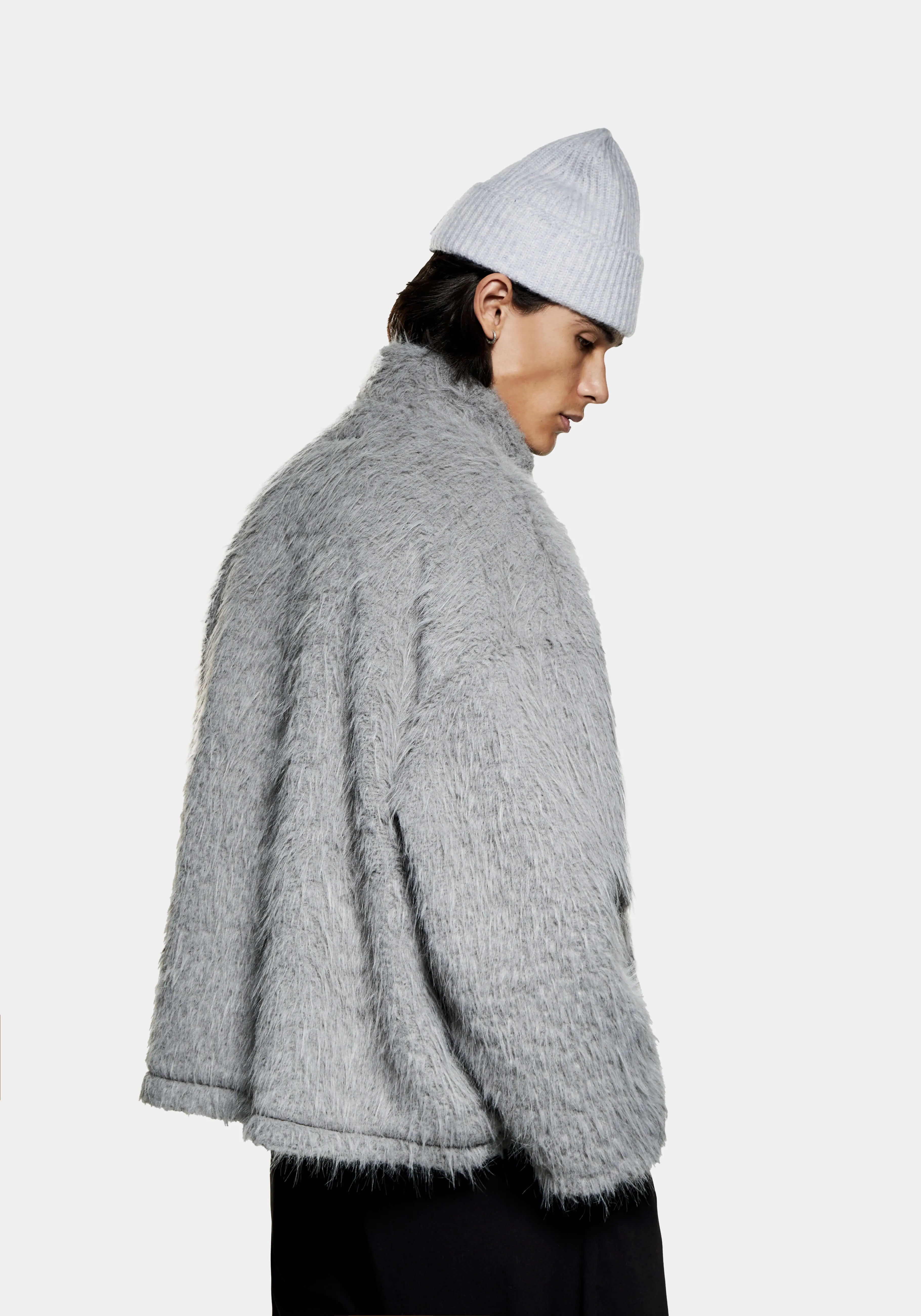 MKI FAUX ALPACA TRACK JACKET