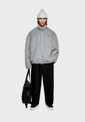MKI FAUX ALPACA TRACK JACKET