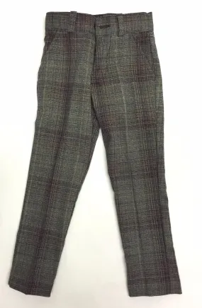 Moe & Dave Grey Plaid Skinny Pants