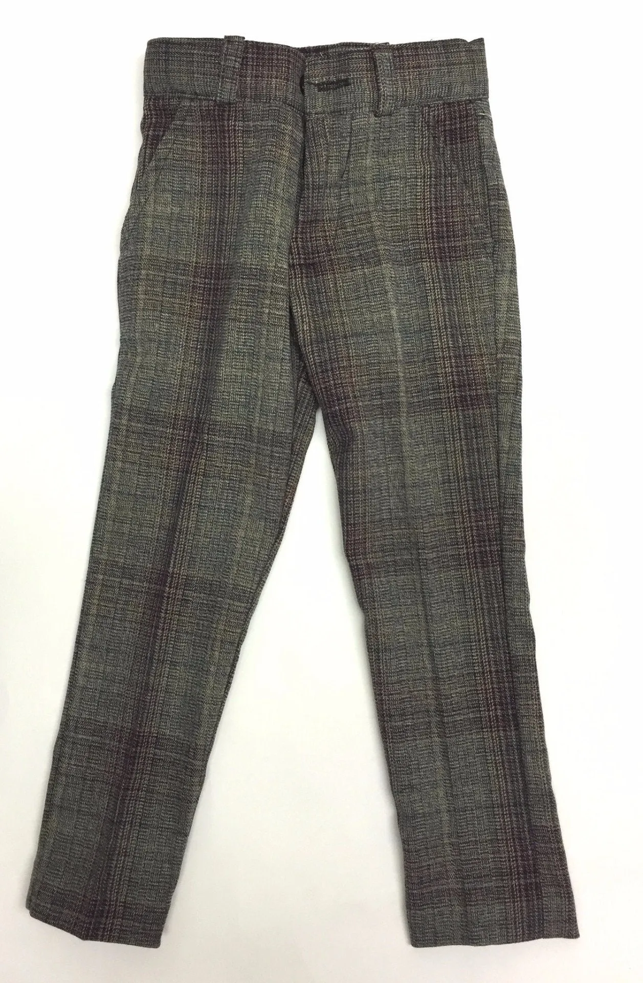 Moe & Dave Grey Plaid Skinny Pants