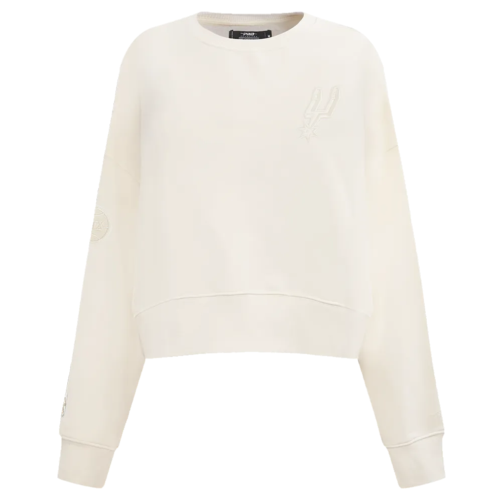 NBA SAN ANTONIO SPURS NEUTRAL WOMEN'S CREWNECK (EGGSHELL)