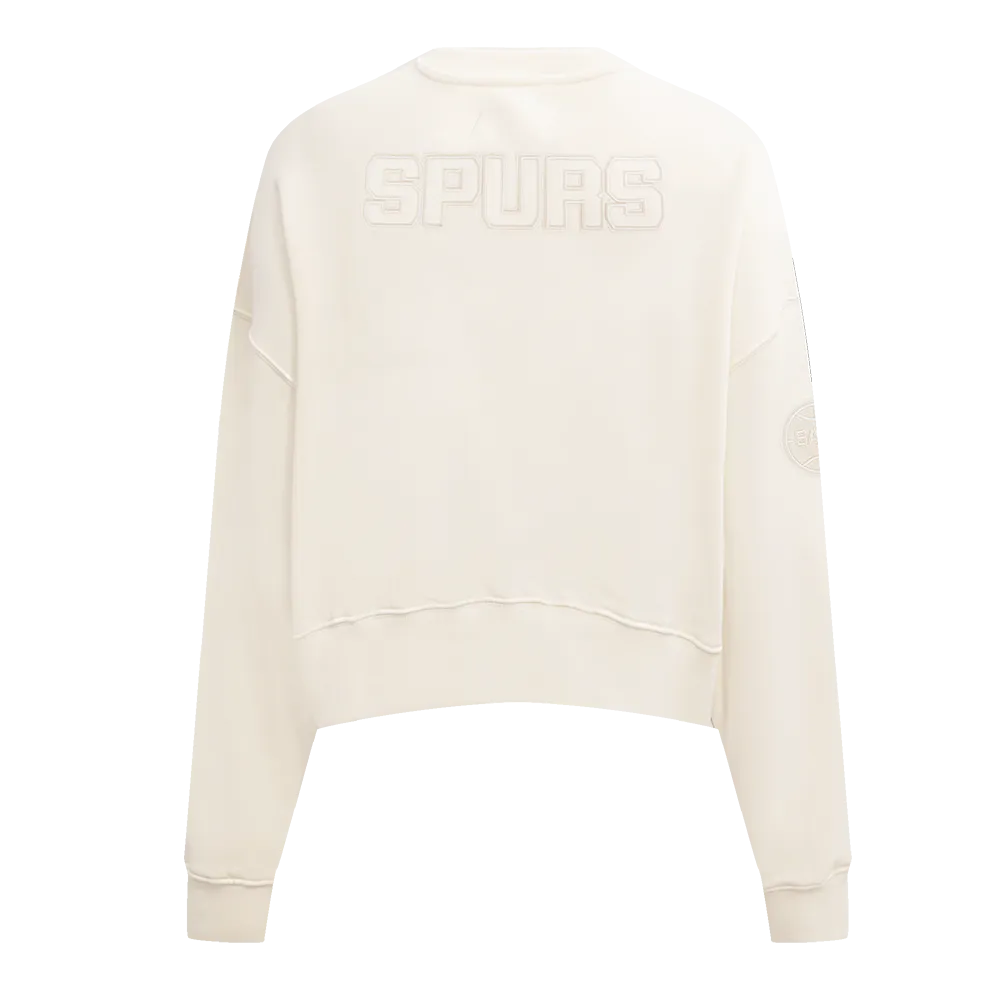 NBA SAN ANTONIO SPURS NEUTRAL WOMEN'S CREWNECK (EGGSHELL)