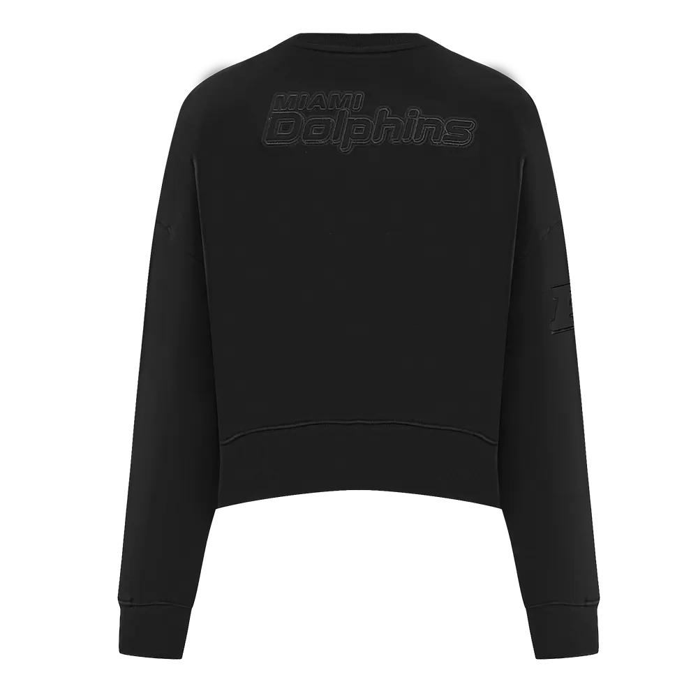 NFL MIAMI DOLPHINS NEUTRAL WOMEN'S CREWNECK (BLACK)