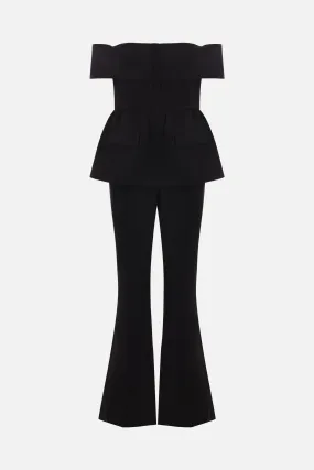 Off Shoulder Crepe Jumpsuit
