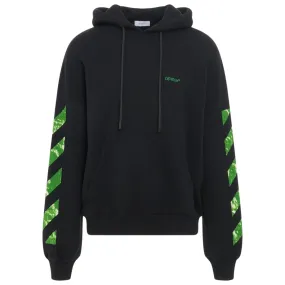 Off-White Moon Tab Design Oversized Fit Black Hoodie