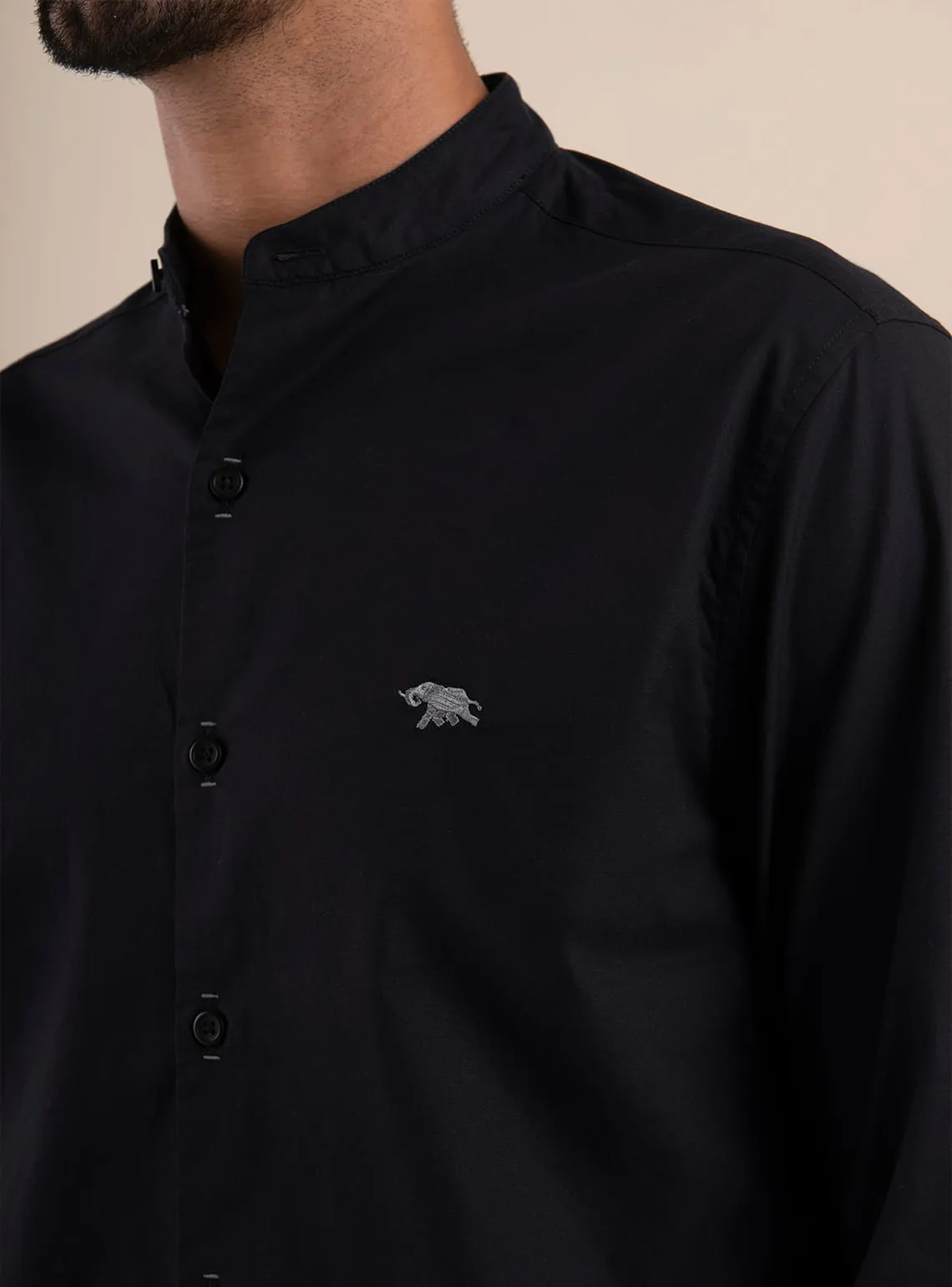 Onyx Mandarin Shirt