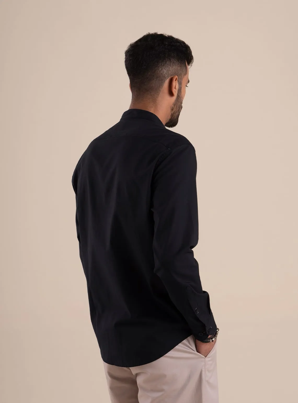 Onyx Mandarin Shirt