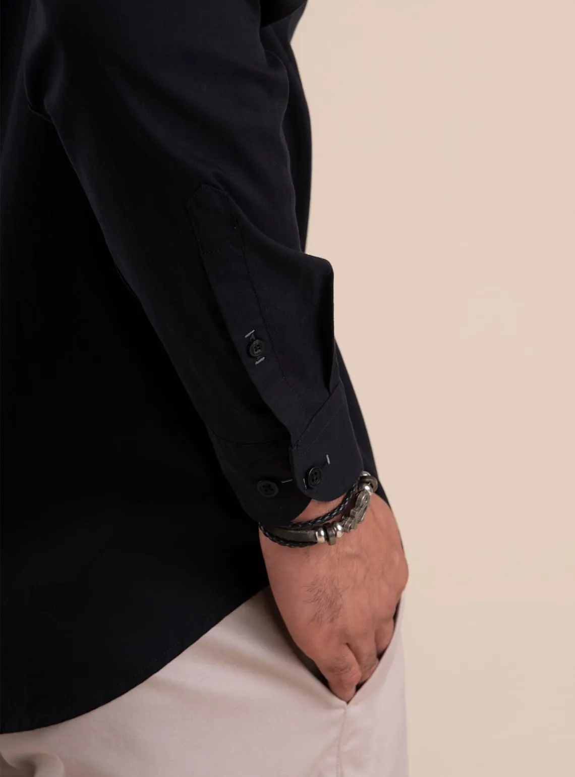 Onyx Mandarin Shirt