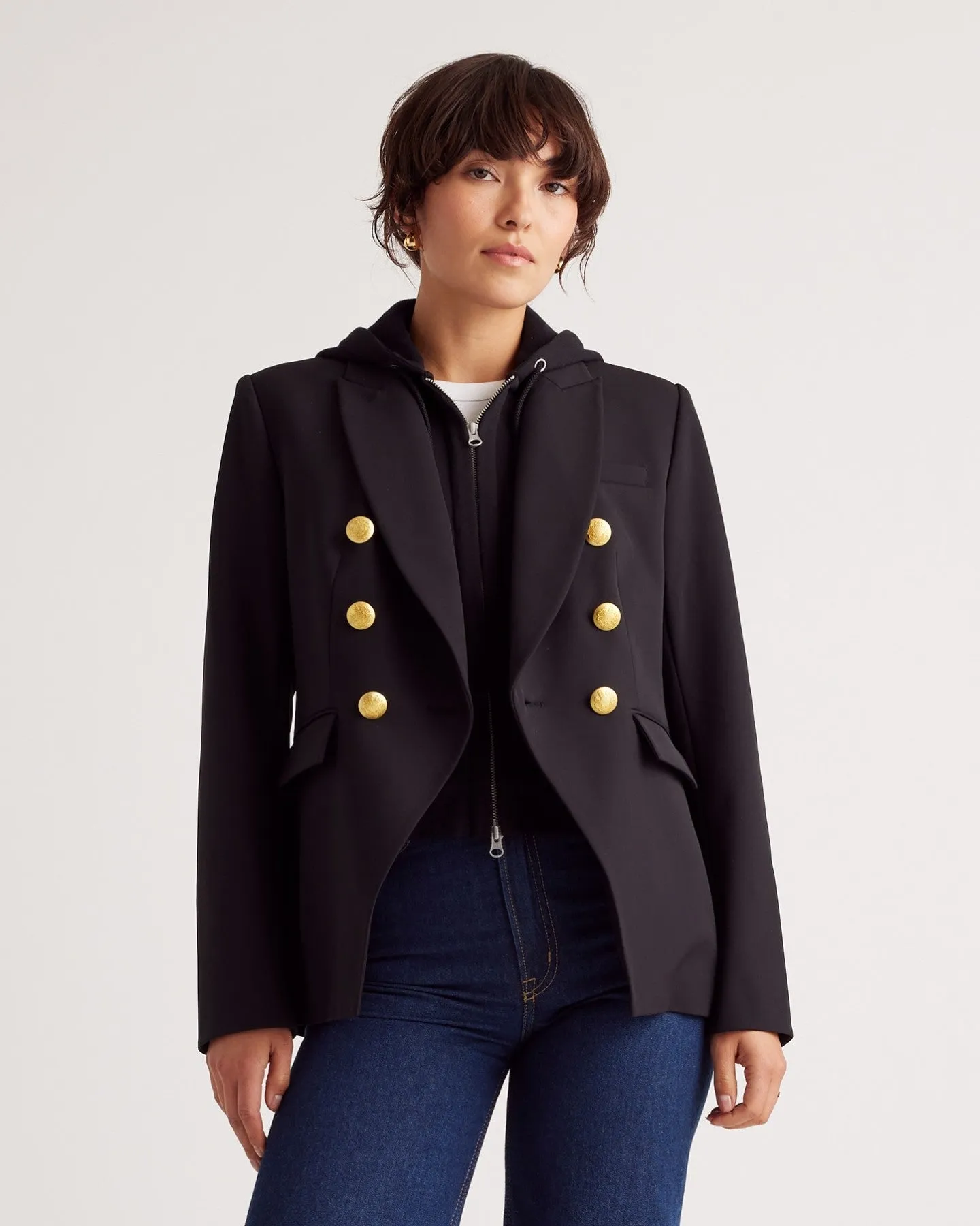 Organic Heavyweight Fleece Hoodie Blazer Insert