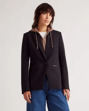 Organic Heavyweight Fleece Hoodie Blazer Insert