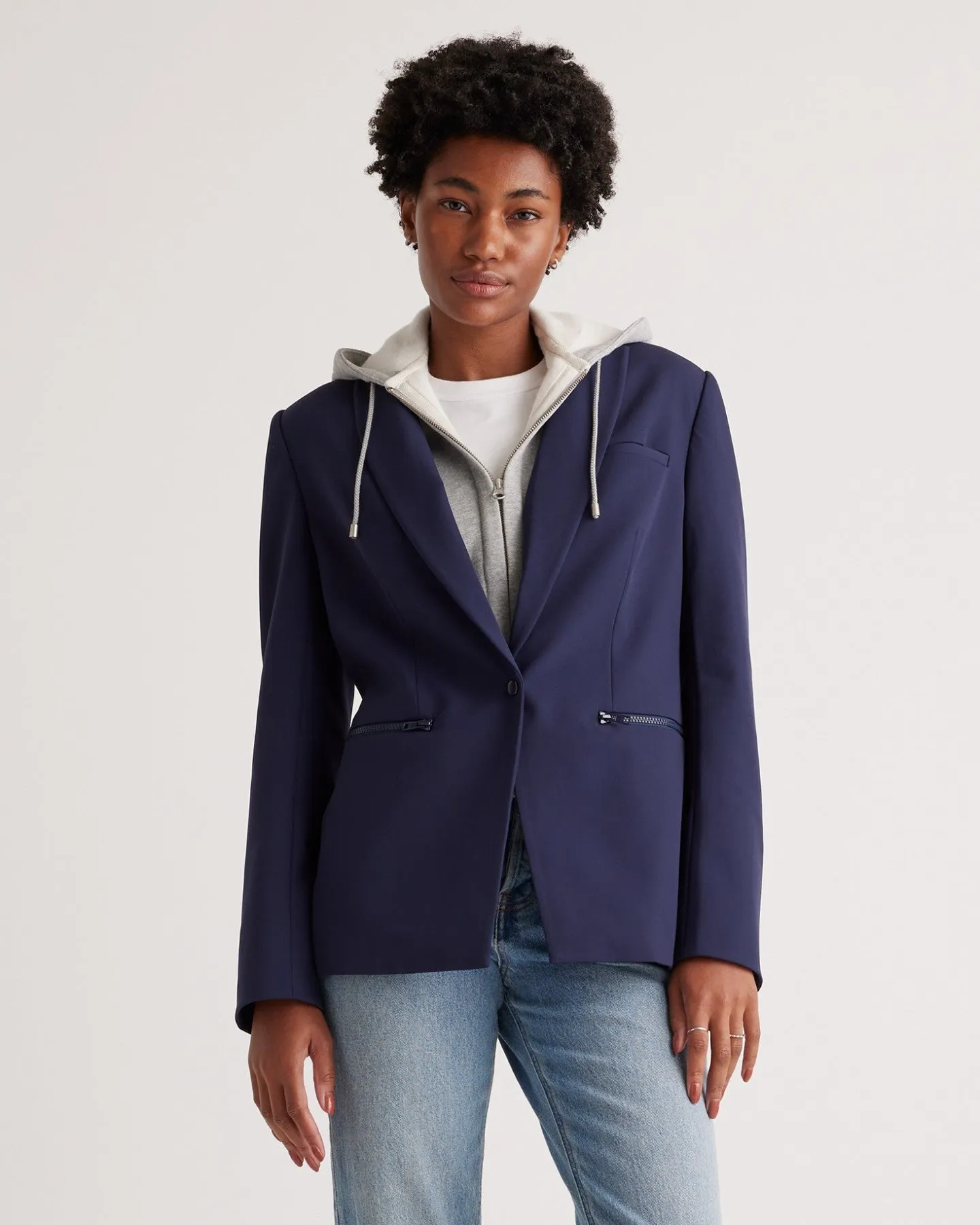 Organic Heavyweight Fleece Hoodie Blazer Insert