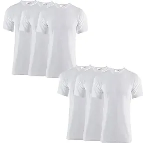 Pack of 6 Men's Extreme Hot 0.45 TOG Thermal Underwear Short Sleeve Vest Free Post Size S-XXL (White, Large)
